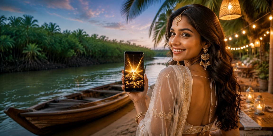 সুন্দরবনের মোবাইল ক্যাসিনো বীচ দৃশ্য